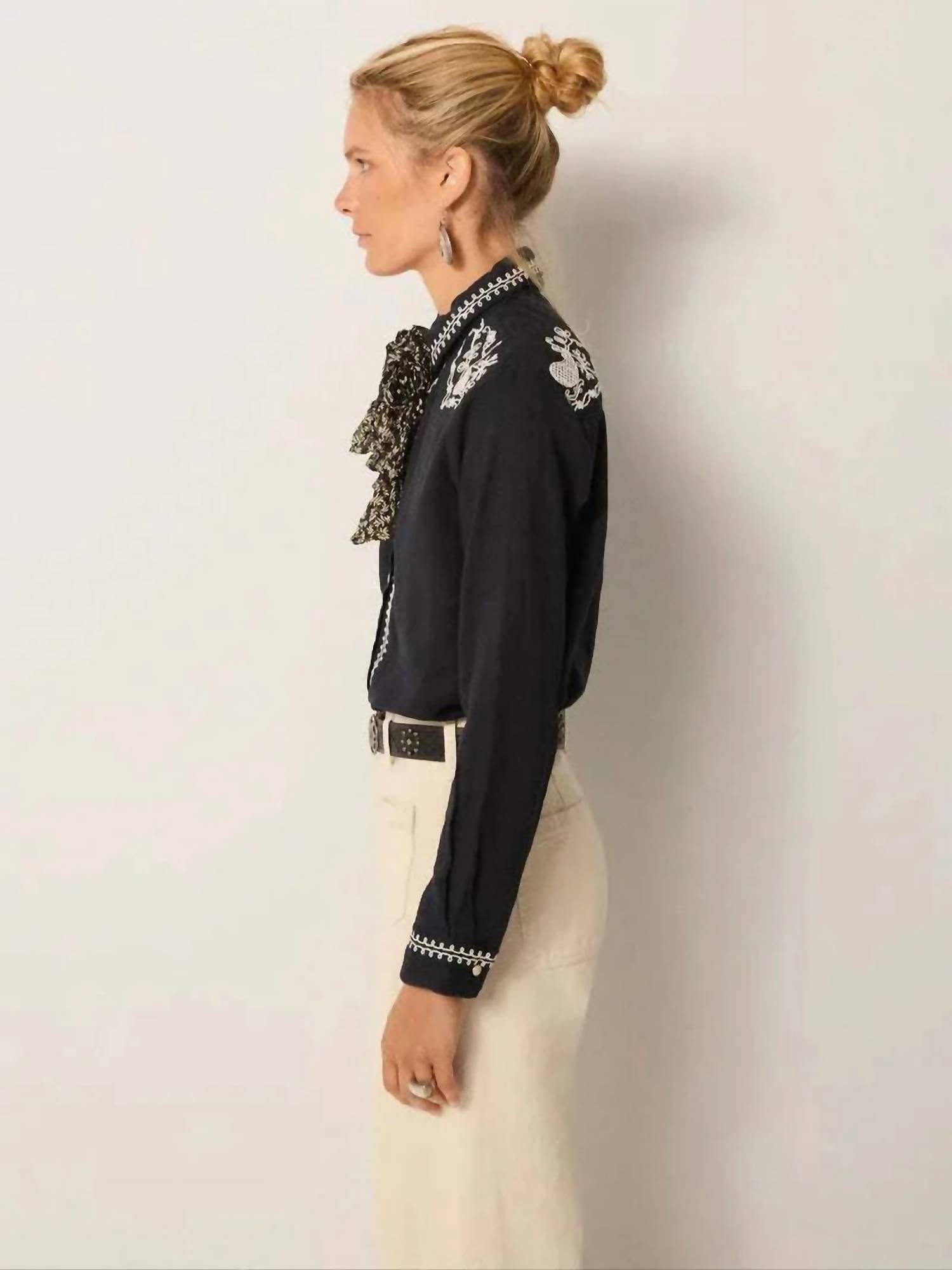 Maison Hotel - Charro Buttton Down Blouse