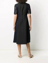 Valentino - Lace Sleeve Dress
