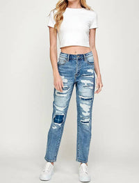 I&M Jeans - Low Rise Tom Girlfriend Stretch Jeans