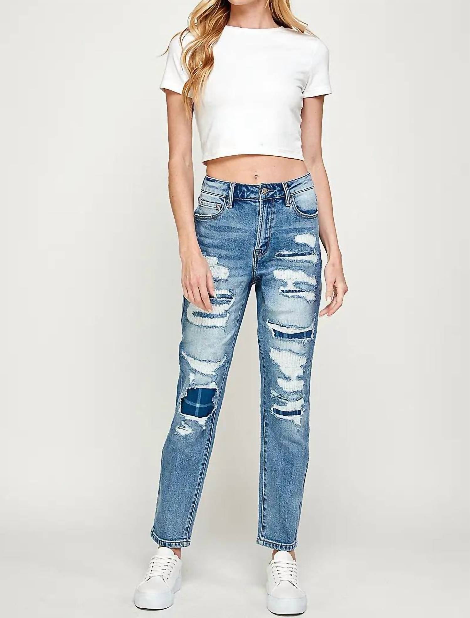 I&M Jeans - Low Rise Tom Girlfriend Stretch Jeans