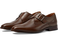 JOHNSTON & MURPHY Men's Richland Monk Strap Oxford Shoes in mahogany full grain - men's shoe