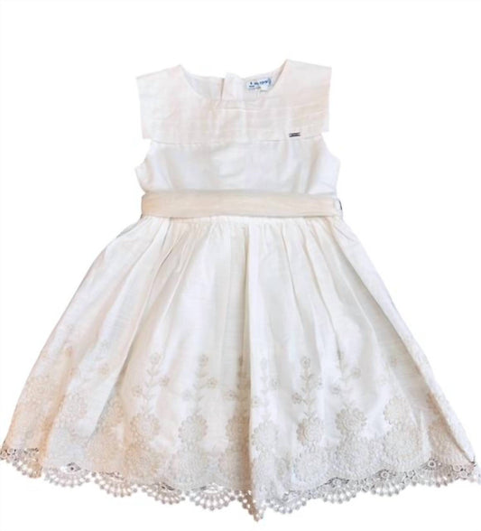 Mayoral - Girls Lace Cut Dress