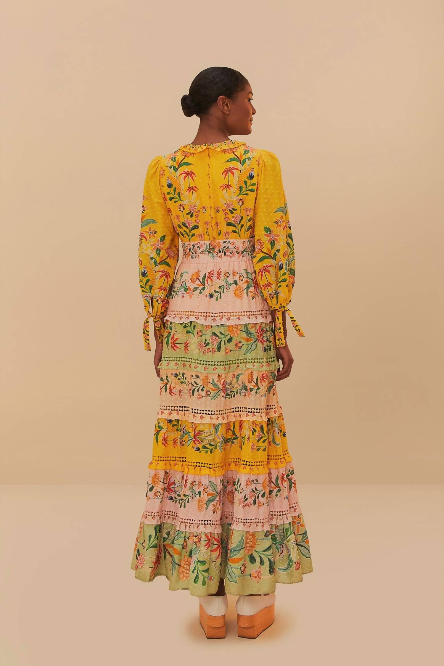 Farm Rio - Long Sleeve Maxi Dress