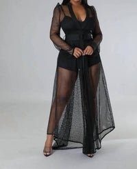 Good Time Usa - Addiction.......Short Romper With Fish Net Cover