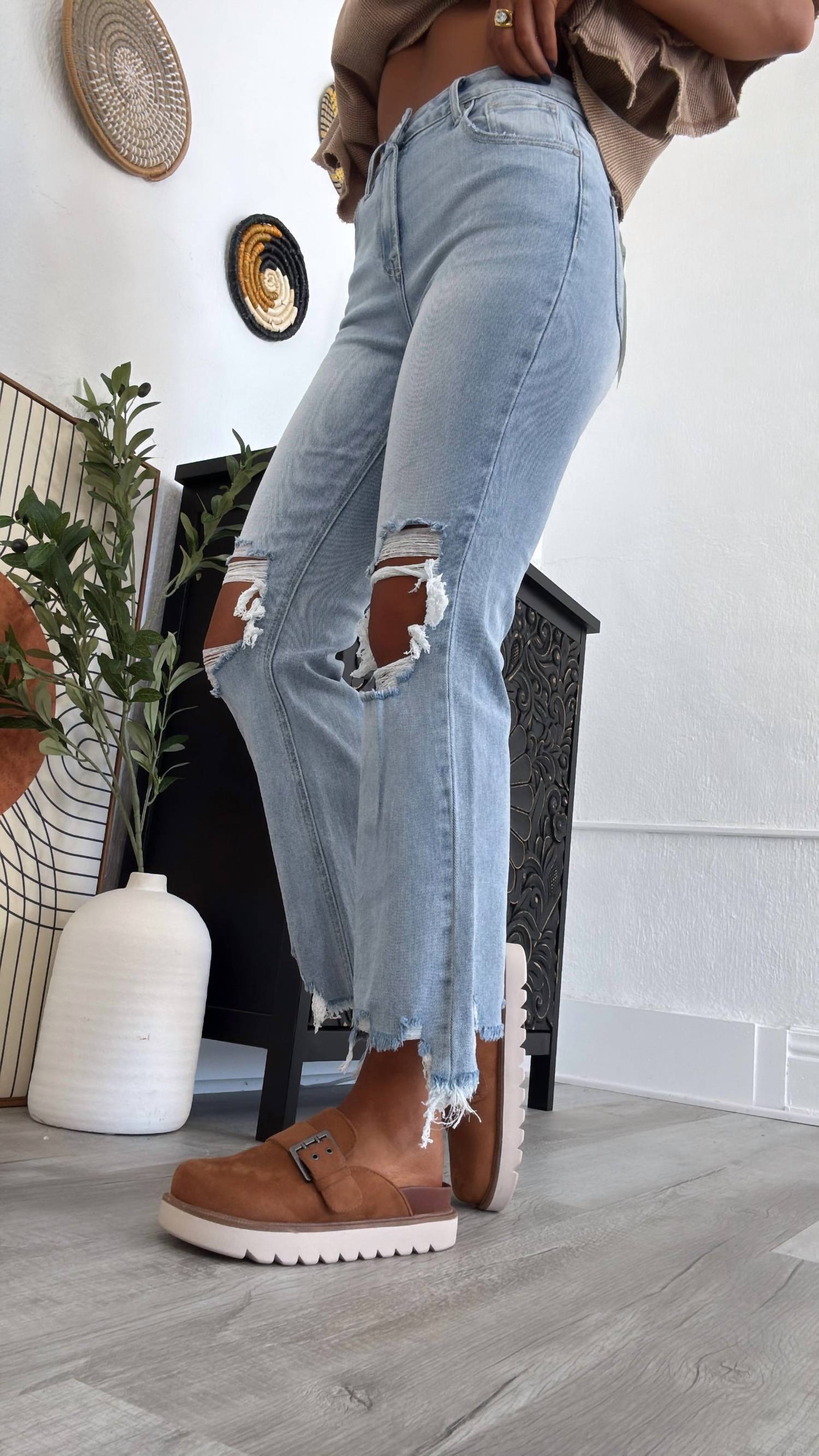 RISEN Stevie Straight Leg Jean in light wash - women's jeans - view 5