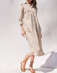 Illa Illa - Stripe Midi Shirt Dress
