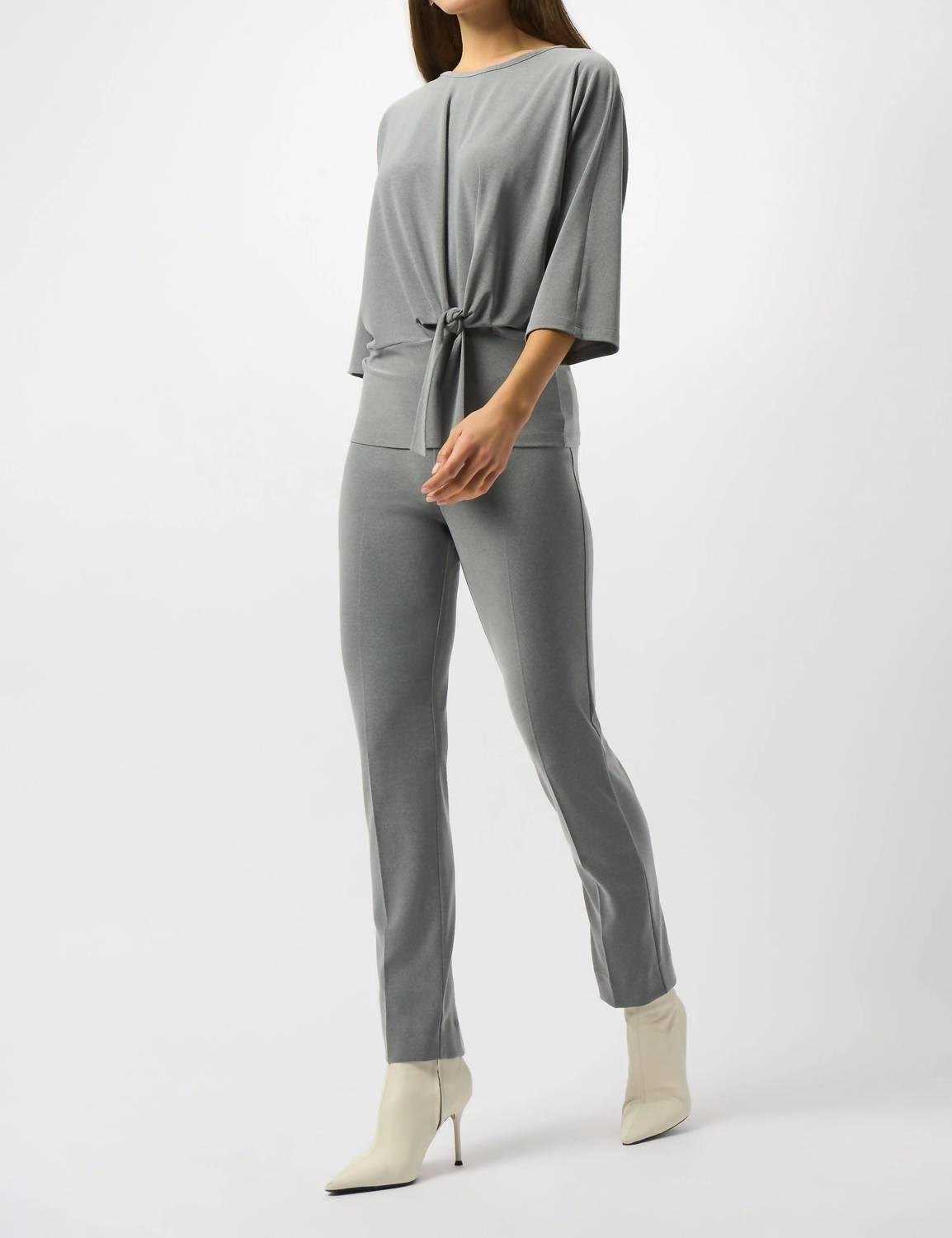 Joseph Ribkoff - Slit Back Straight Ankle Pants