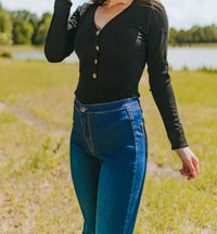 Buddylove - Harper Long Sleeve Button Up Bodysuit