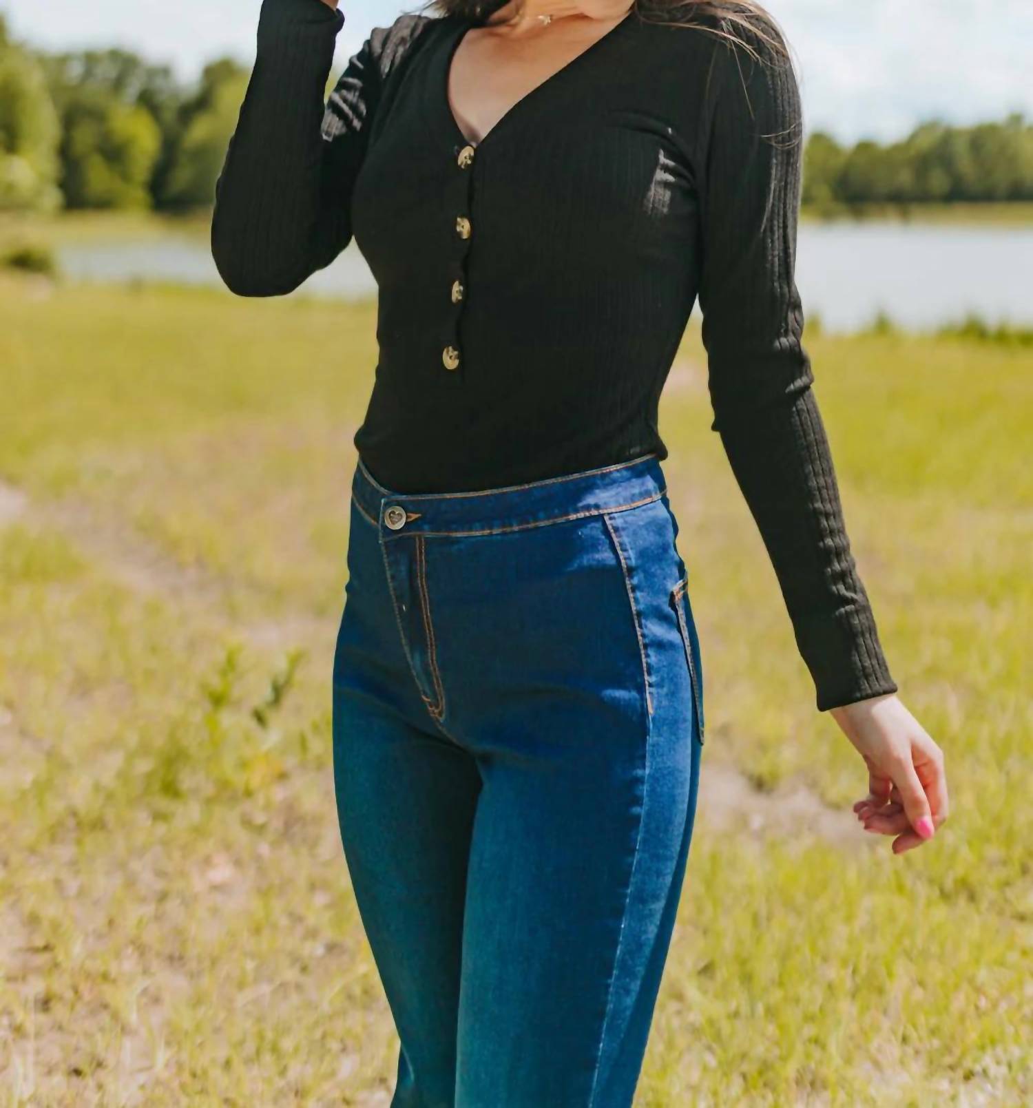 Buddylove - Harper Long Sleeve Button Up Bodysuit