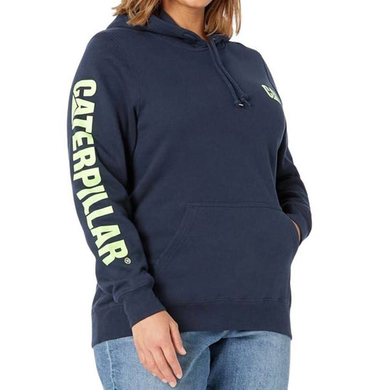 Caterpillar - Women's Trademark Banner Pullover Hoodie Sweater