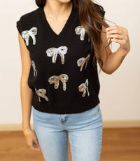 Grace + Emma - Bow Sweater Vest