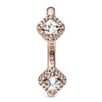 Pandora - Women's Square Sparkle Open Ring