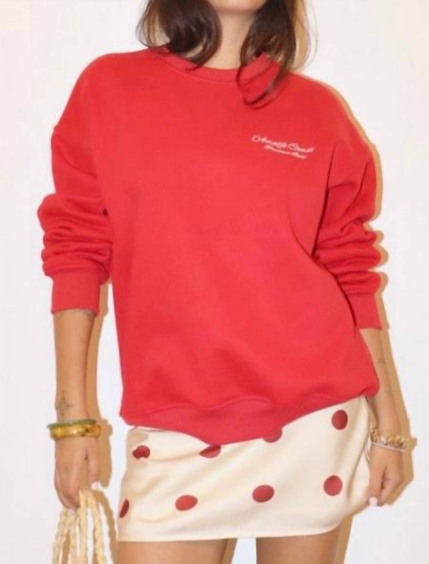 Bailey Rose Amalfi Coast Italian Inspired Graphic Crewneck Sweatshirt - women's top