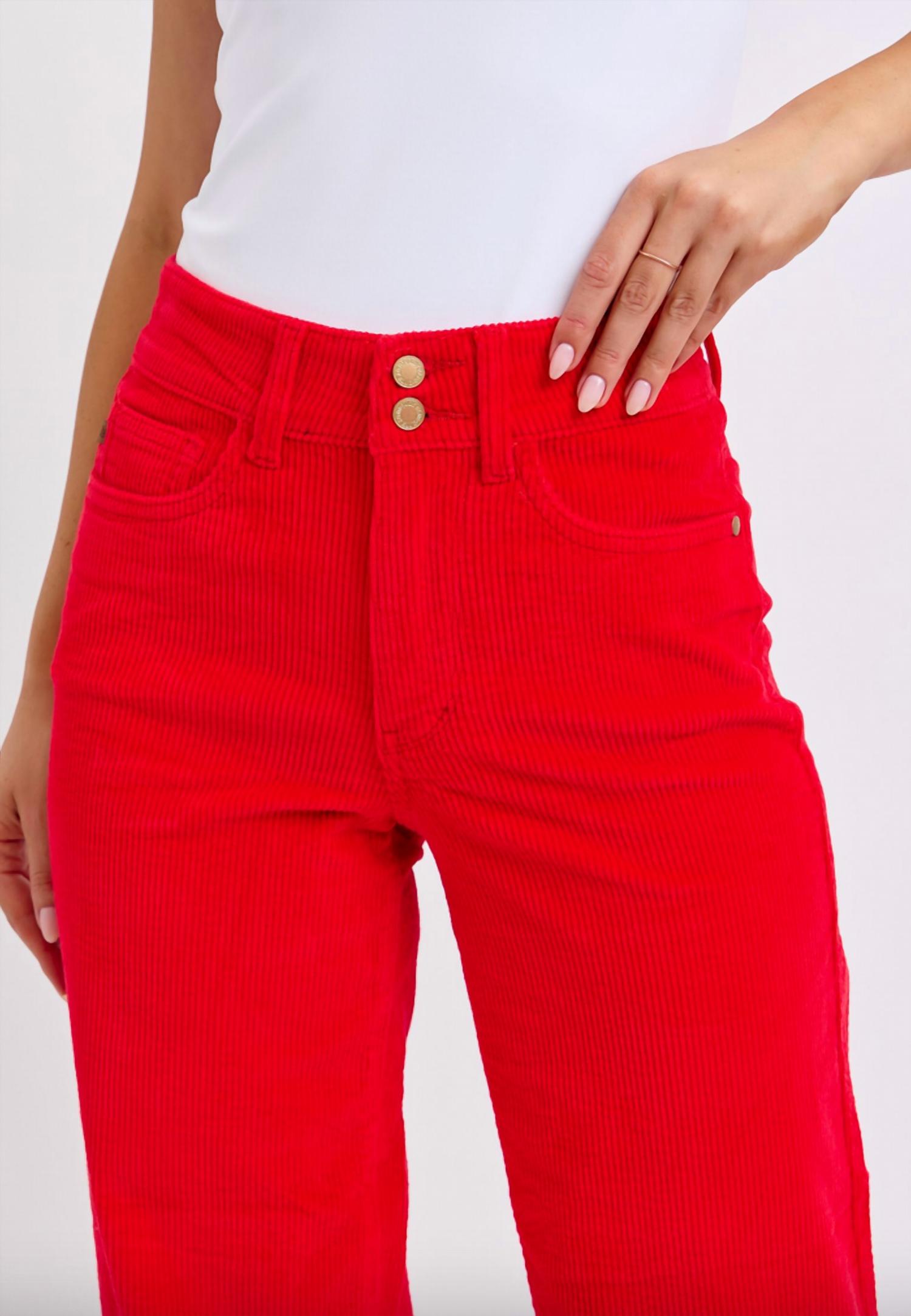 Judy Blue - Corduroy Wide Leg Trousers