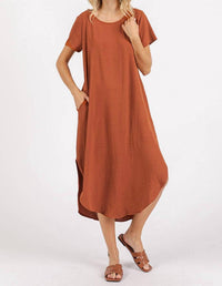 Mittoshop - Belle Short Sleeve Midi Dress