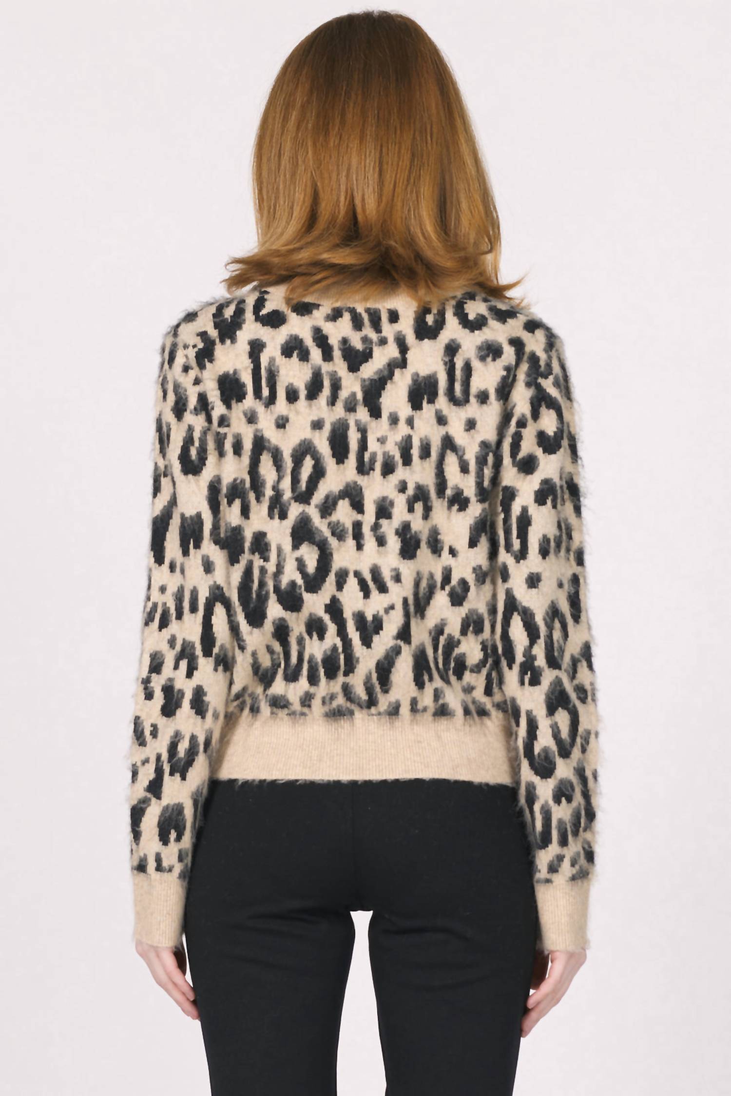 Another Love Mina Sweater in snow leopard - women's sweater - view 4