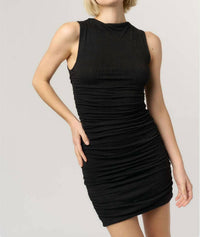PROJECT SOCIAL T In The Groove Lurex Dress in the groove lurex dress in black - women's dress - detail view