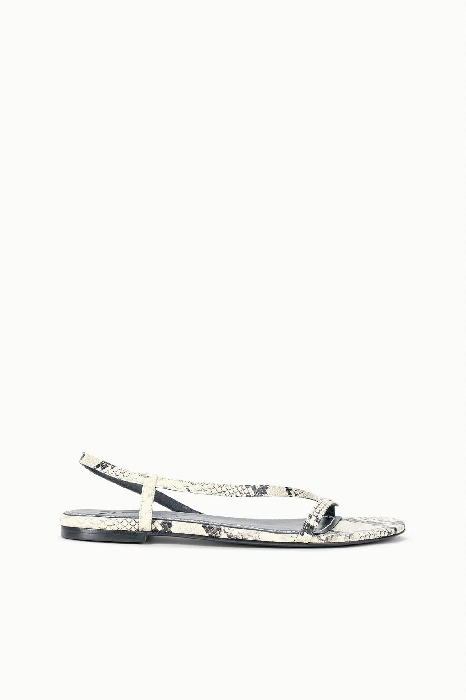 Staud - Women's Louden Strappy Metallic Leather Sandal