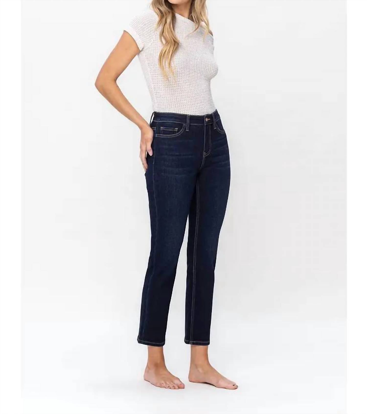 Vervet By Flying Monkey - Clara High Rise Slim Straight Jeans - Curvy