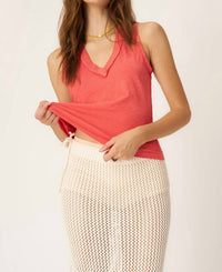 Project Social T - Let Me Know Relaxed Slub V Neck Tank