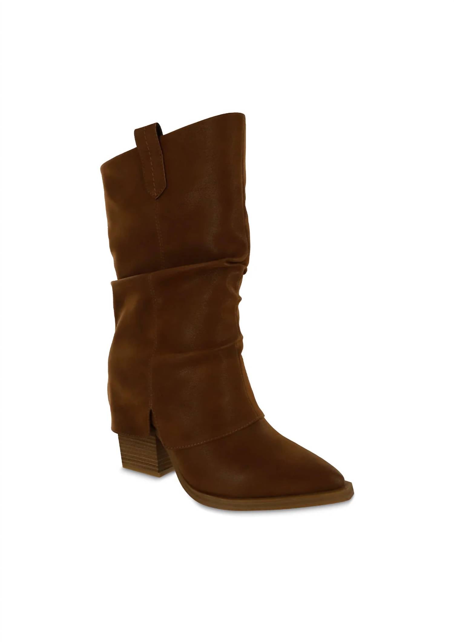 MIA Women's West Boot in cognac bruss - women's shoe