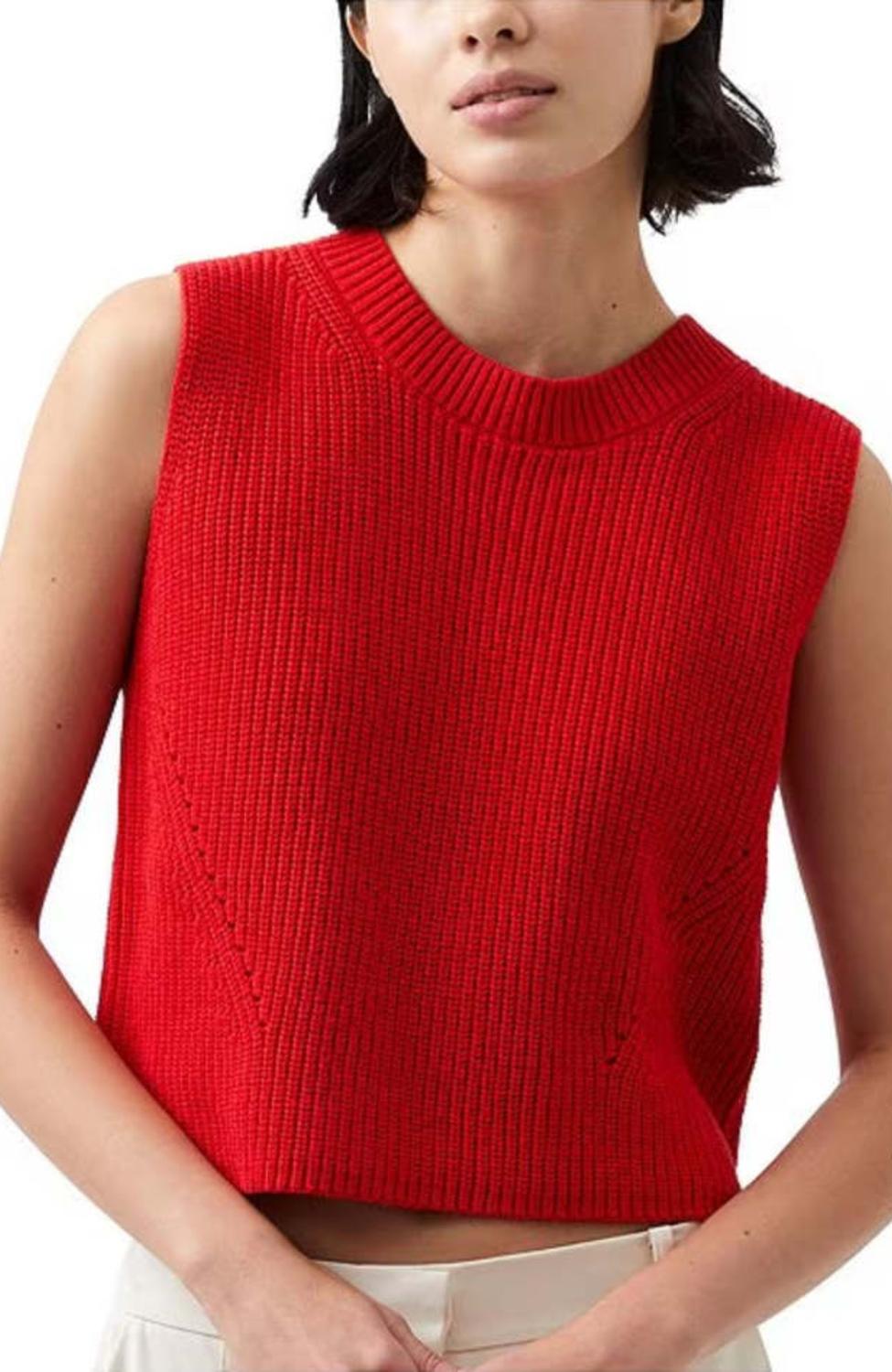 French Connection - Mozart Crew Neck Sleeveless Vest