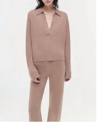 Simkhai - Cashmere Long Sleeve Polo