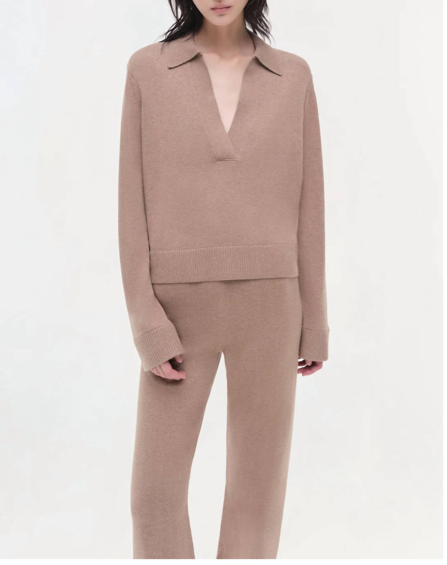 Simkhai - Cashmere Long Sleeve Polo