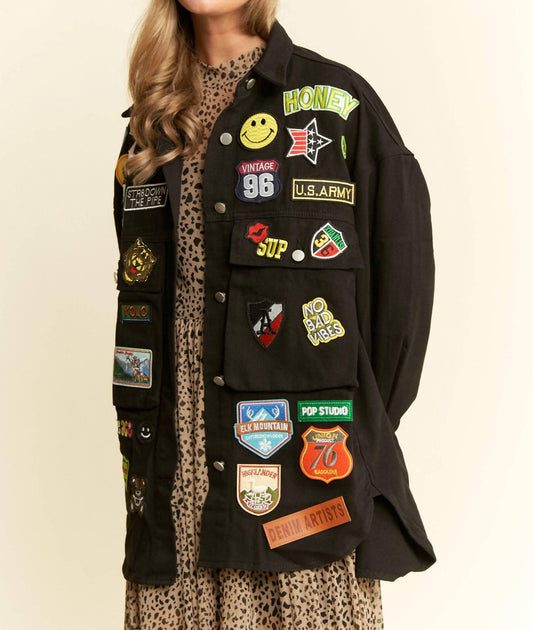 Jade By Jane - Multi-patch Oversize Jacket