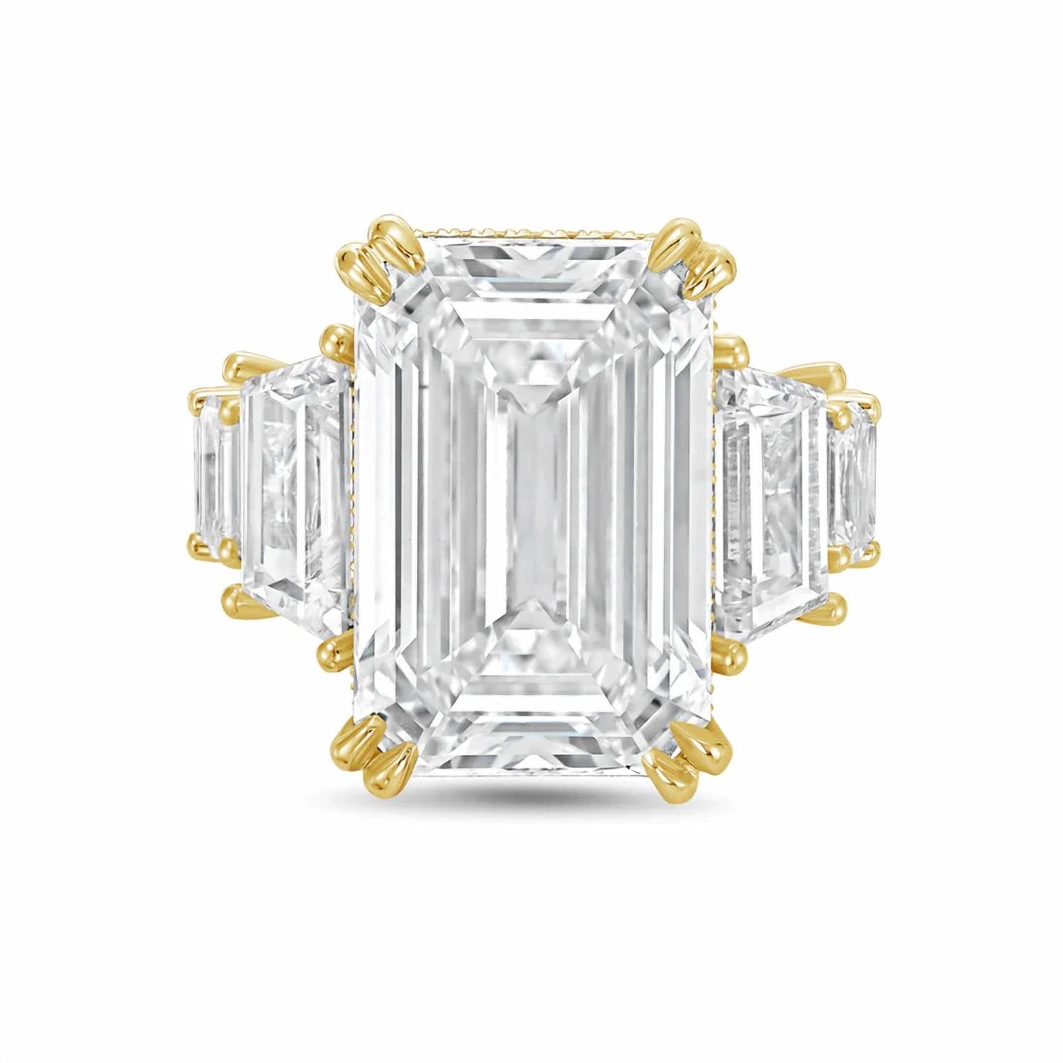 Diana M Jewels - Women's Emerald Lab-Grown Diamond Fashion Ring (10.00 Ct) - Bold