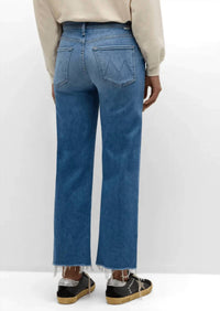 Mother - Mid Rise Rambler Zip Ankle Length Fray Jeans