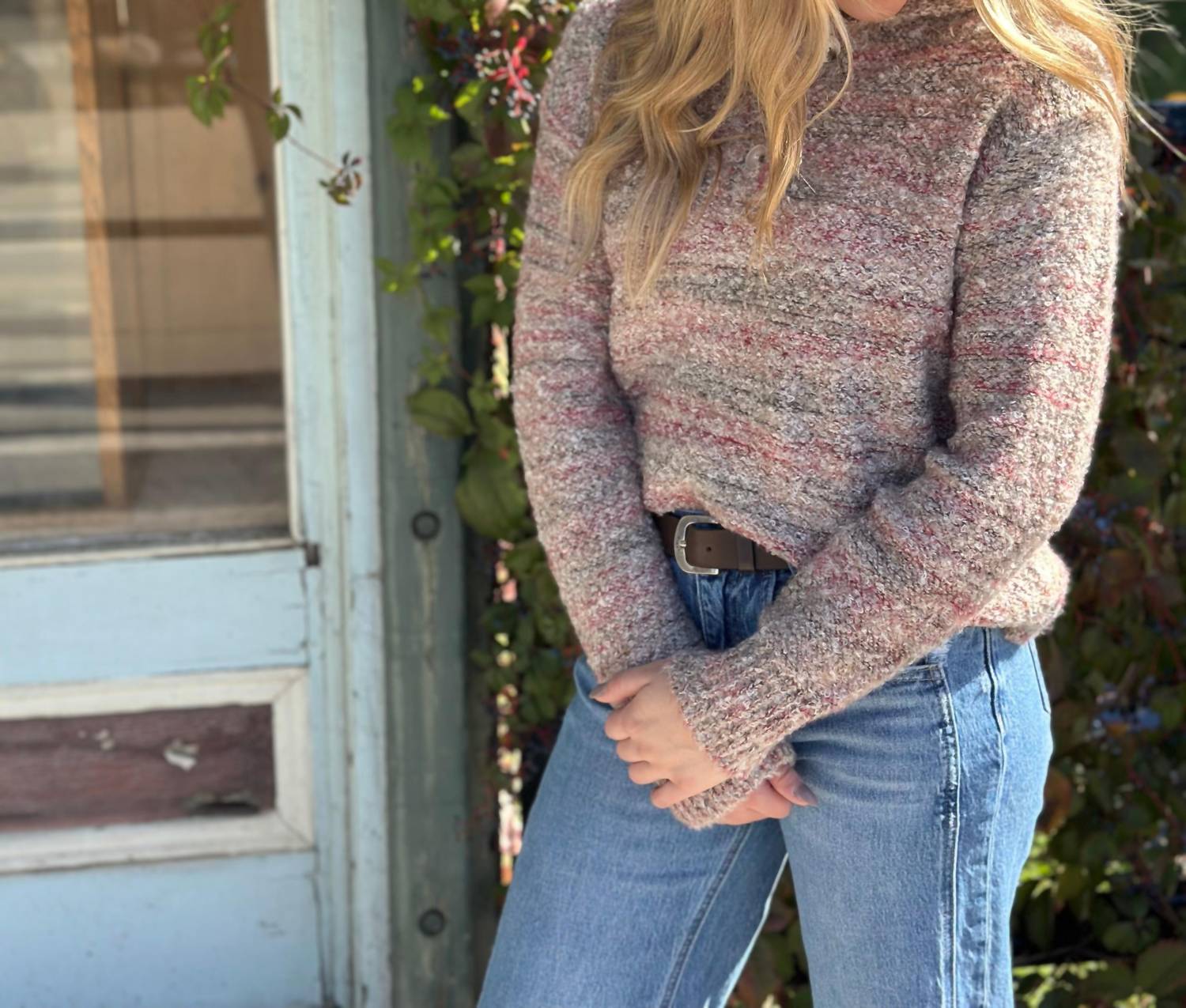 Hem & Thread - Marled Cozy Button Sweater