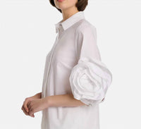 Weill - Short Sleeve Blouse With Floral Detail