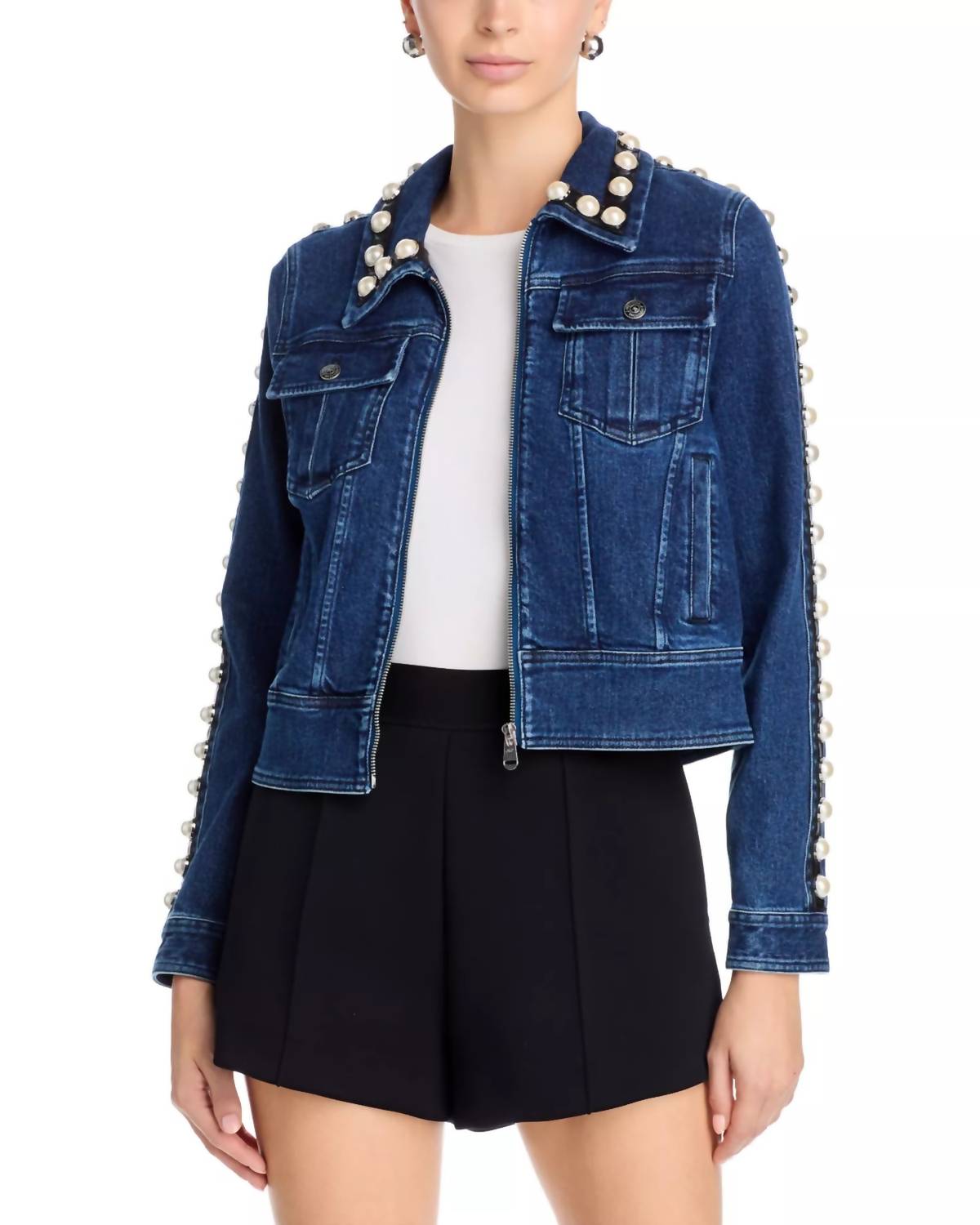Cinq A Sept - Pearl Embellished Milly Jacket