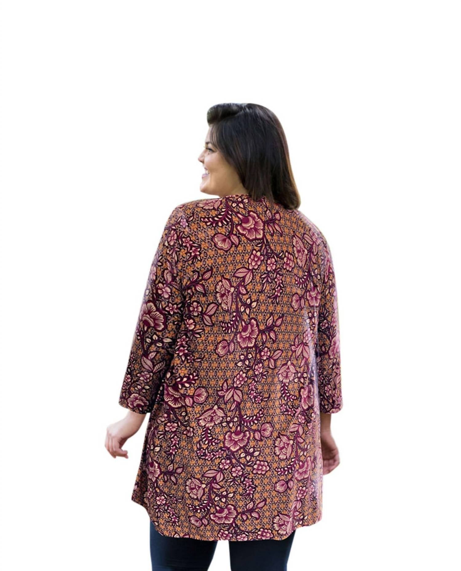 On The Plus Side - Printed Matsin Tunic - Plus