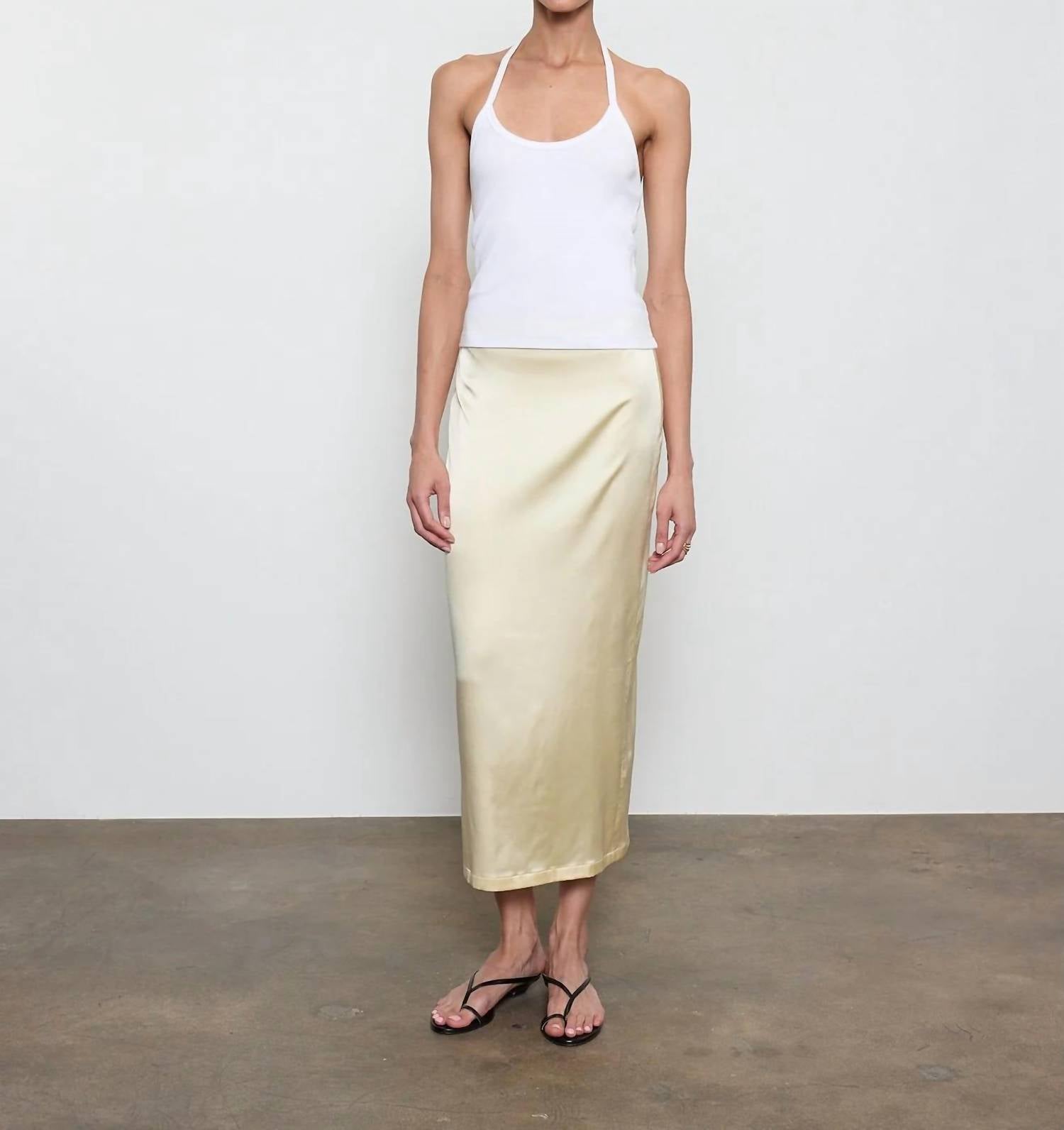 Enza Costa - Lustre Column Skirt