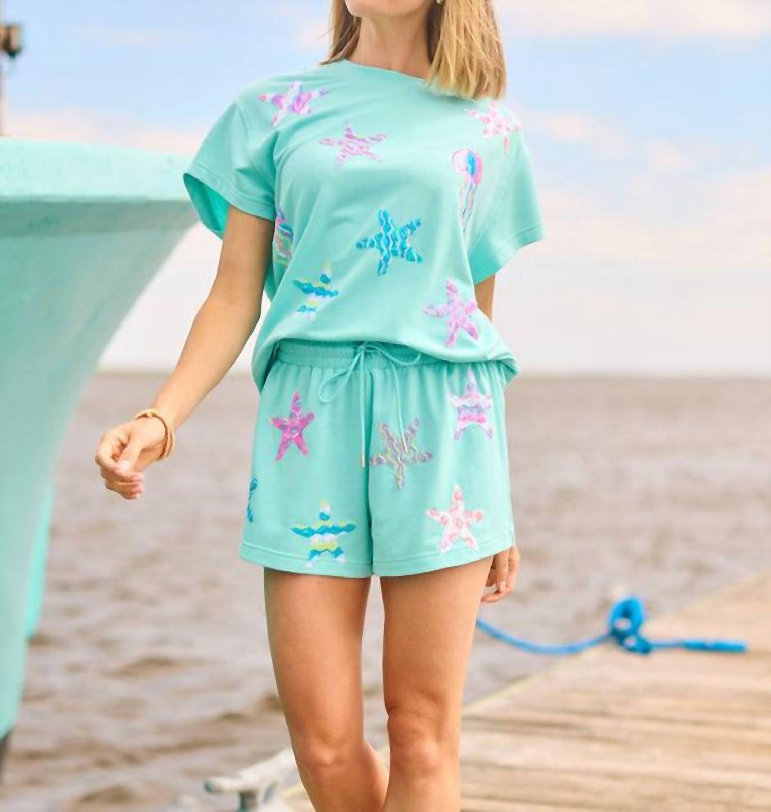 Mary Square - Emily Sea Life Short Set