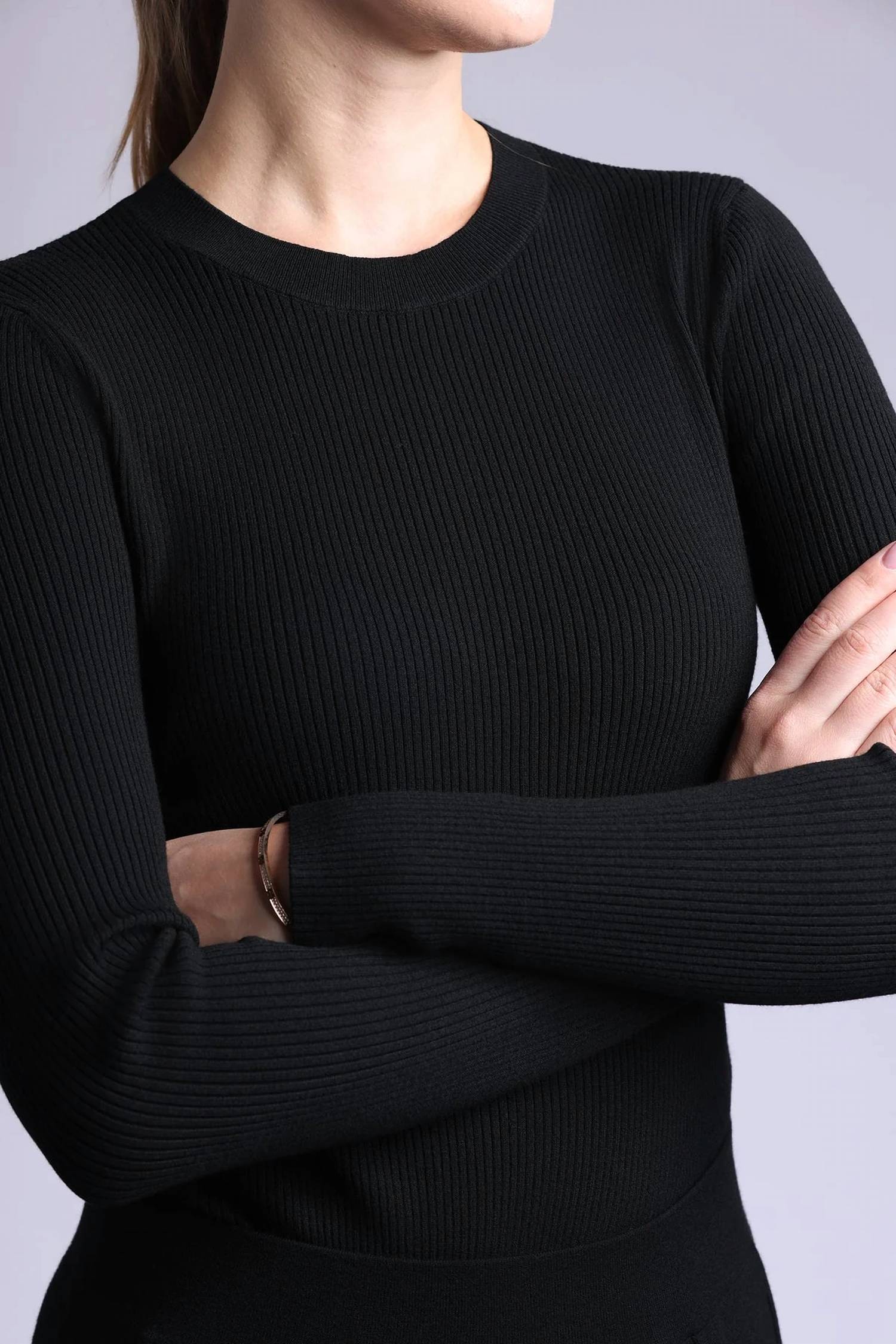 Minnie Rose - Ribbed Long Sleeve Sweater