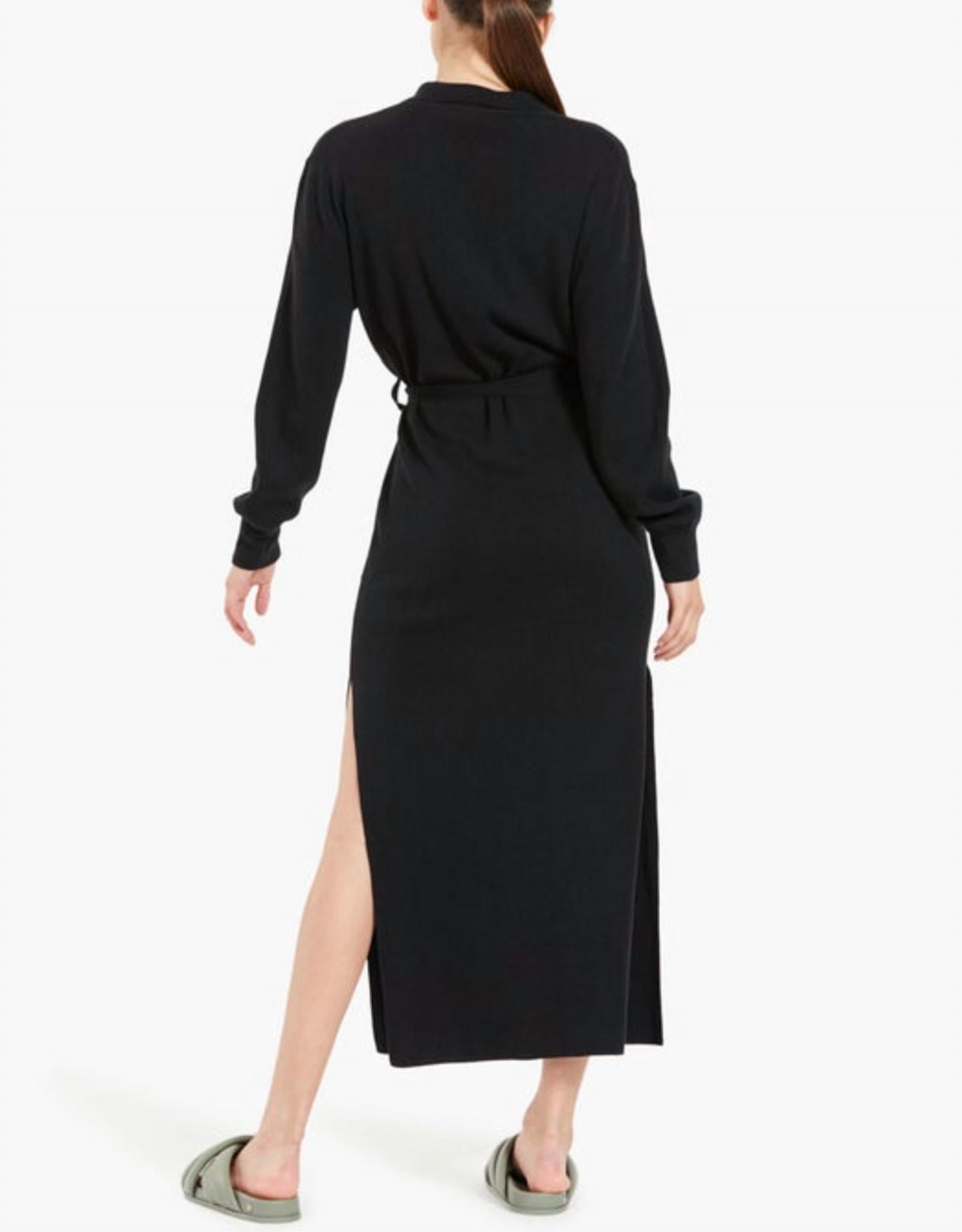 LIAM KNIT POLO MIDI DRESS