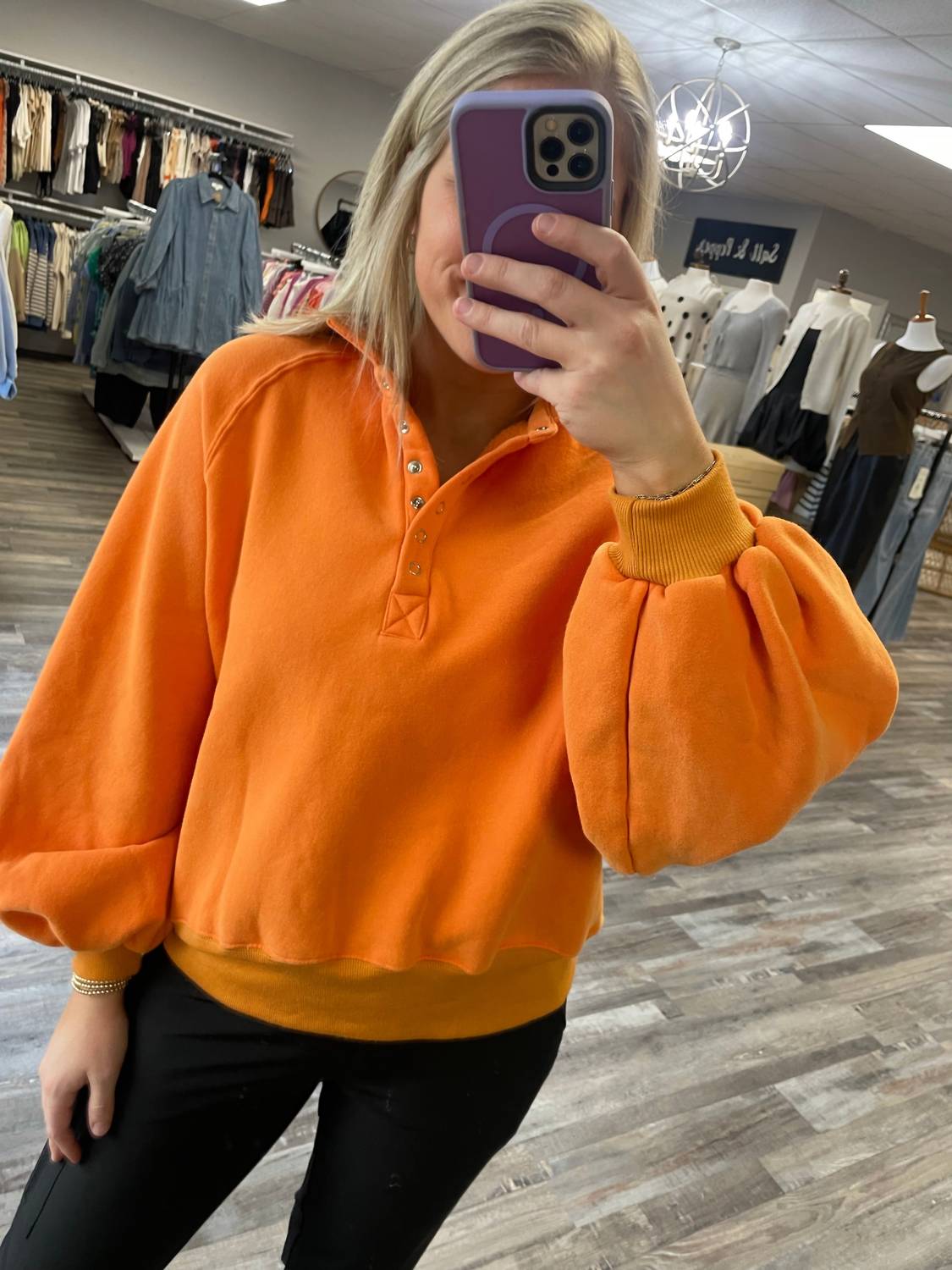 Papermoon - Snap Button Collared Pullover