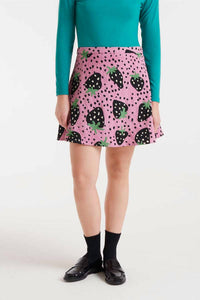 Compania Fantastica - Strawberry Polka Dot Mini Skirt