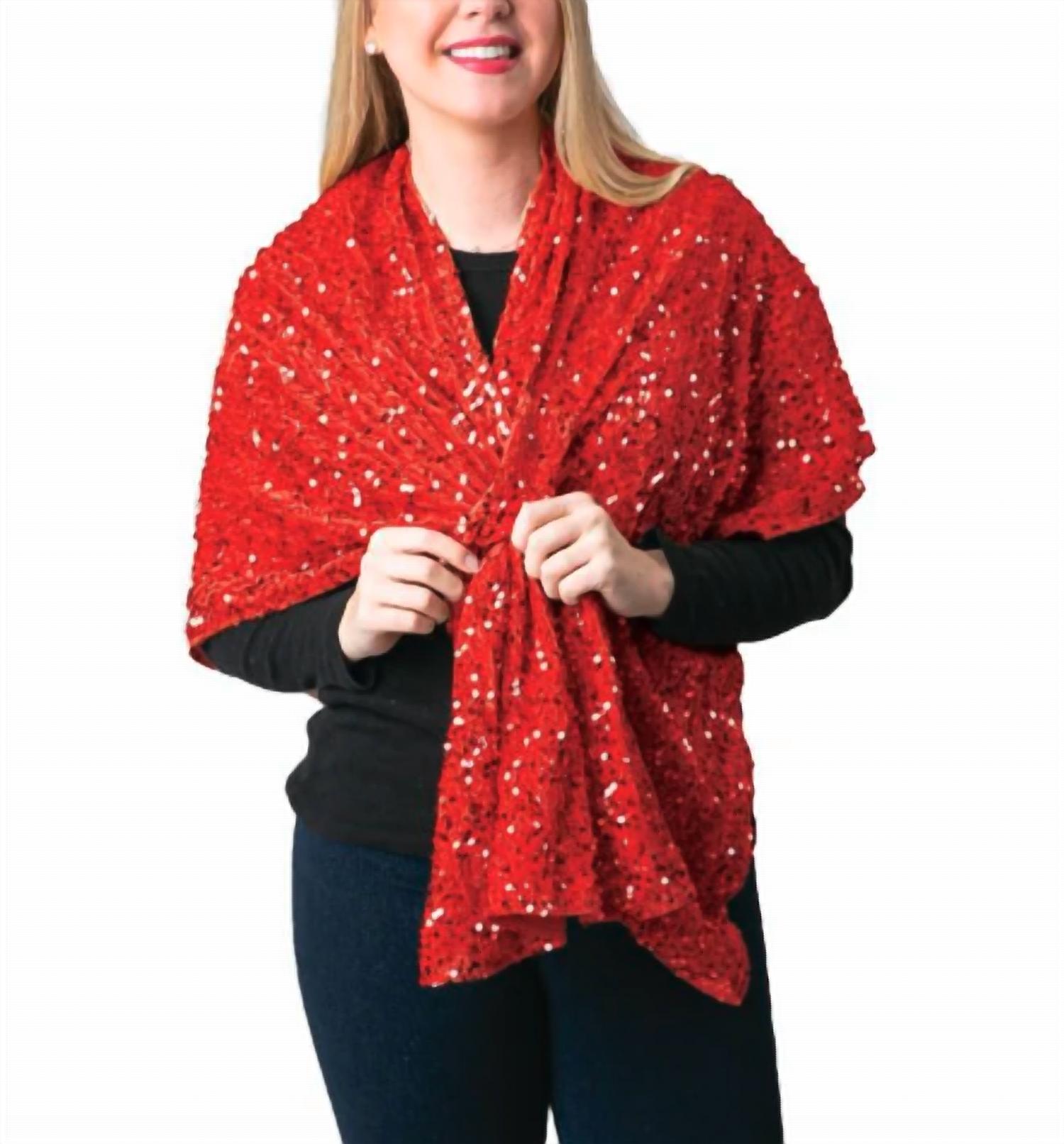 Top It Off - Krystal Sequins Keyhole Wraps