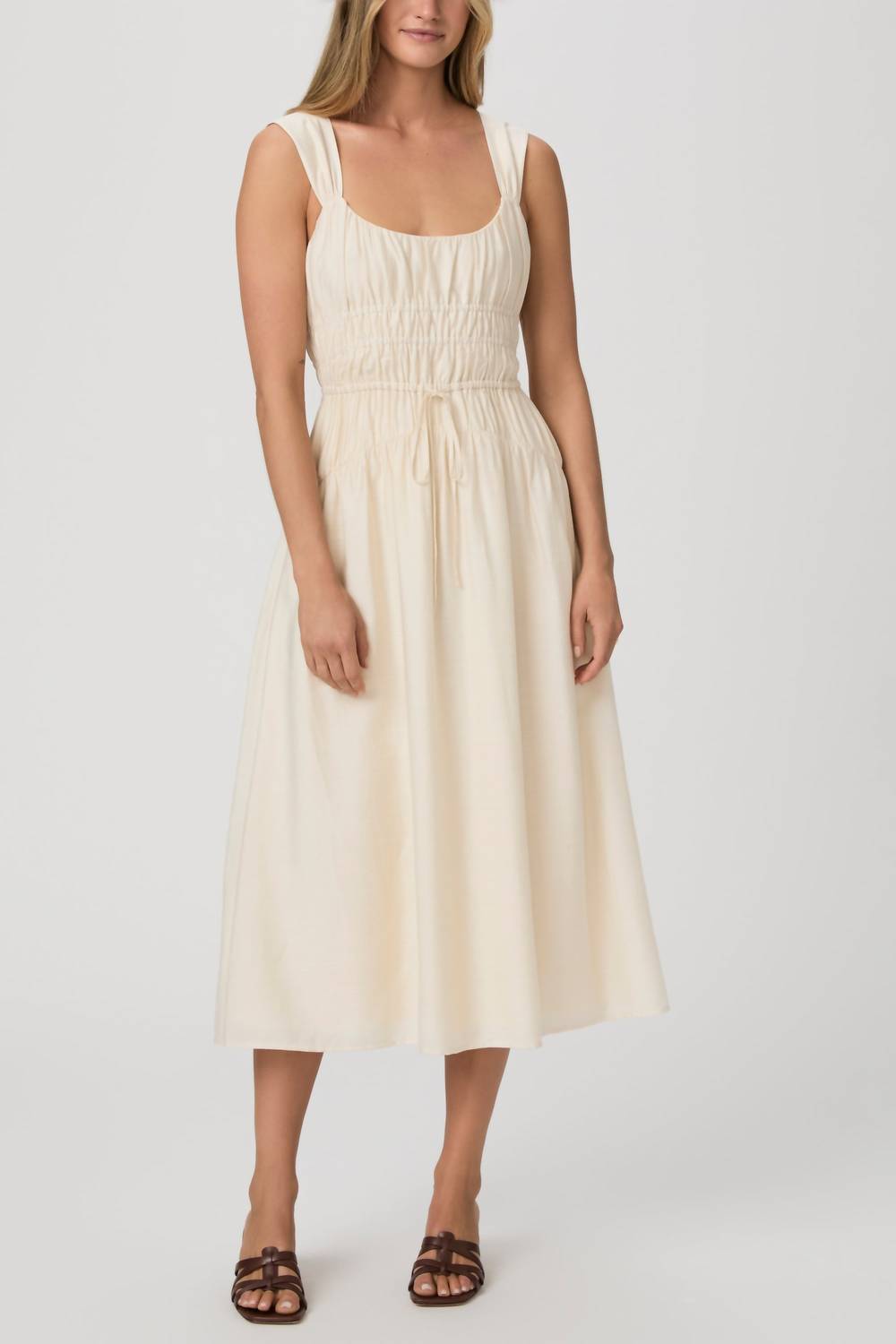 Paige Arpeggio Dress in oyster white - women's dress