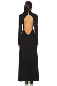 RIPLEY RADER Backless Turtleneck Dress in black - women's dress - alternate view