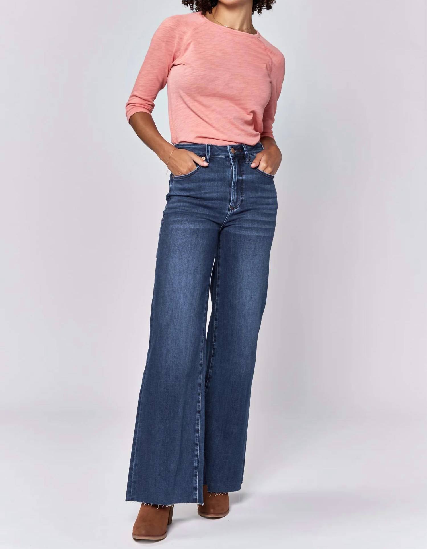 Dear John Denim - Fiona High Rise Wide Leg Jeans