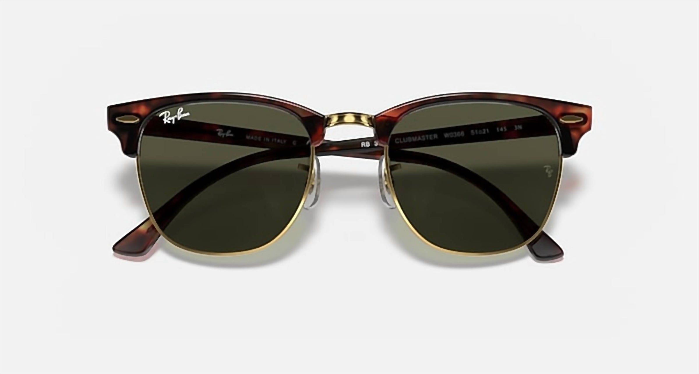 Ray Ban - Clubmaster Classic Medium Non Polarized Sunglasses Rb3016 W0366