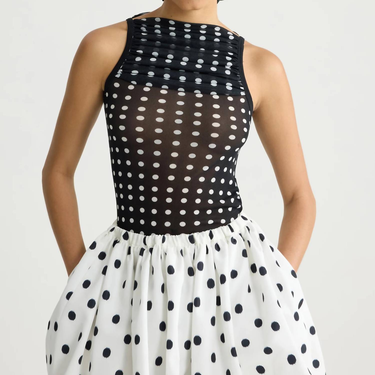 Patou - Recycled Nylon Ruched Top