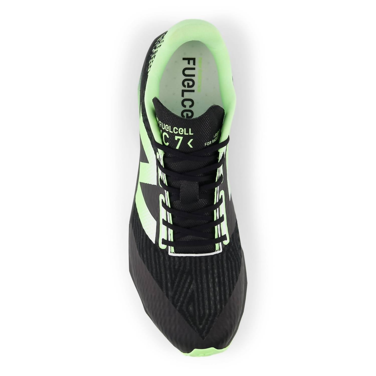New Balance Unisex Fuelcell Xc7 V5 Shoe in black - sneaker - detail view