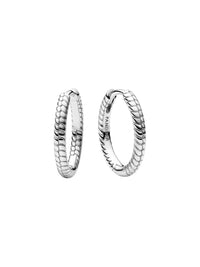 Pandora - Moments Small Charm Hoop Earrings