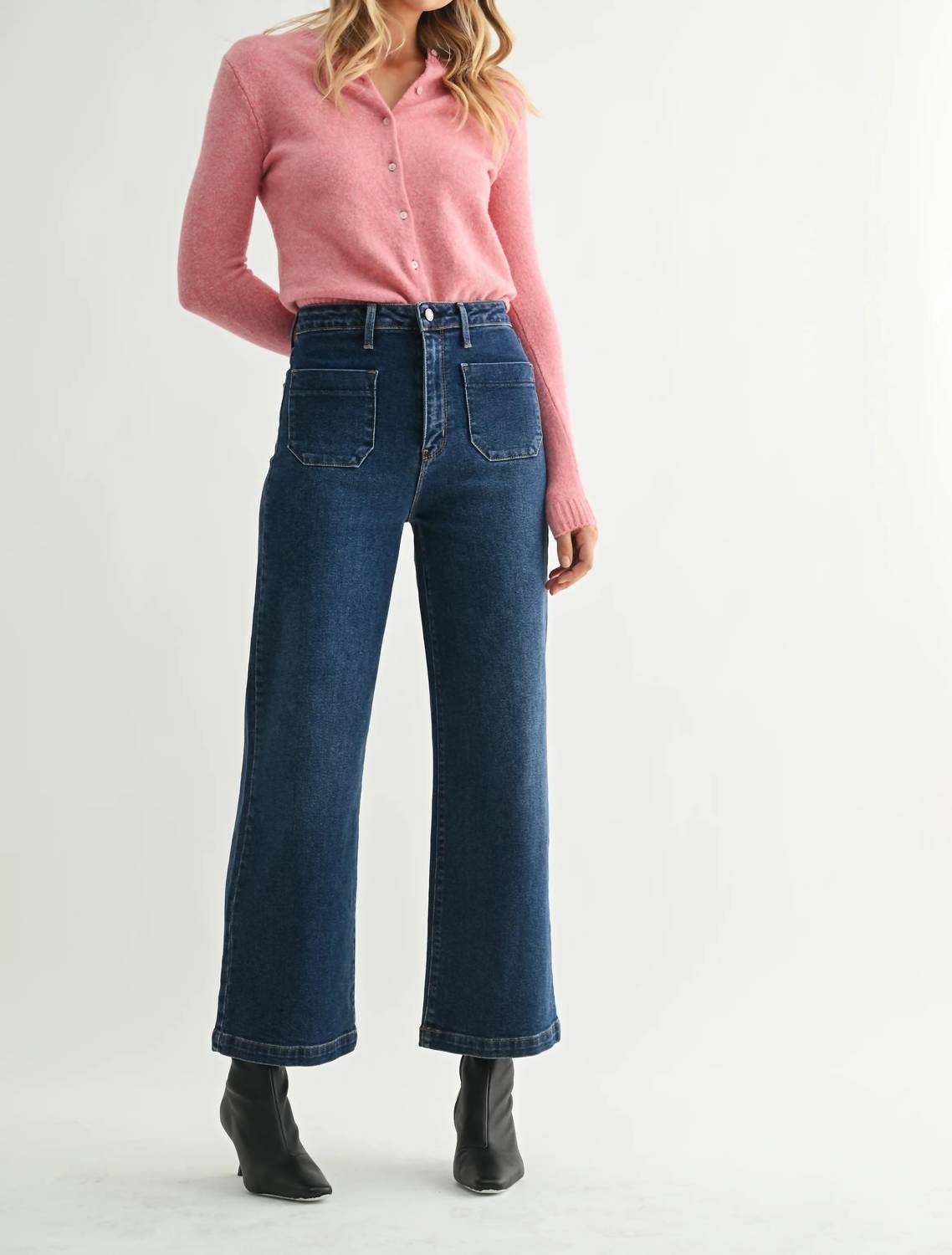 Just Black Denim - The Sailor Pocket Wide Leg Jeans